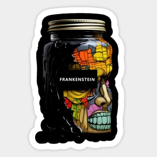 Frankenstein in a Jar Sticker